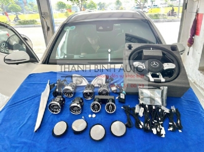 Led full nội thất, vô lăng thể thao cho xe Merc GLC300